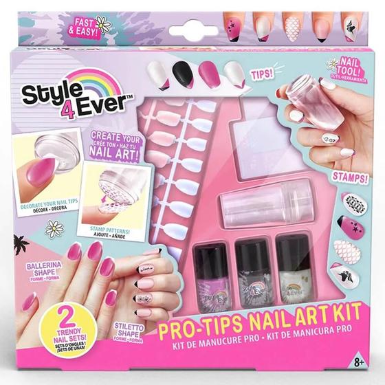 Imagem de Kit de arte para unhas pro tips fun