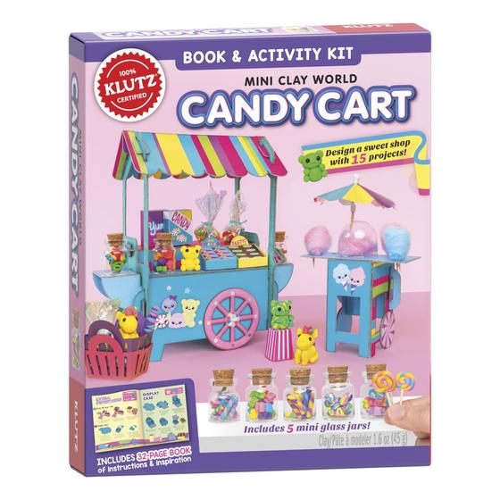 Imagem de Kit de artesanato Klutz Mini Clay World Candy Cart com livro de mais de 6 anos