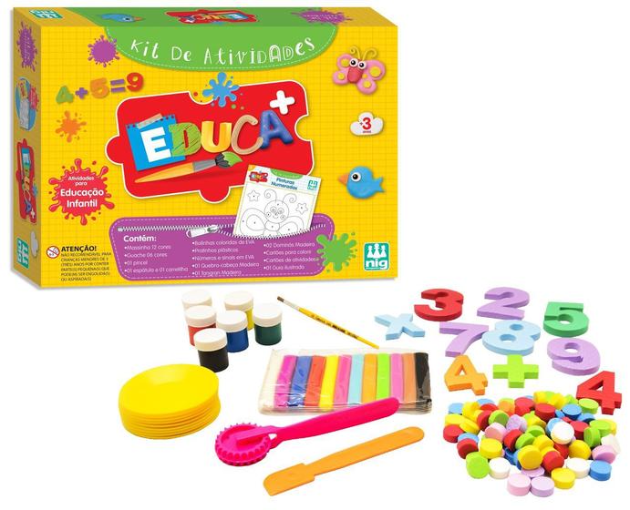 Imagem de Kit De Atividades Educa Mais Nig Baby Brinquedos Ref 480