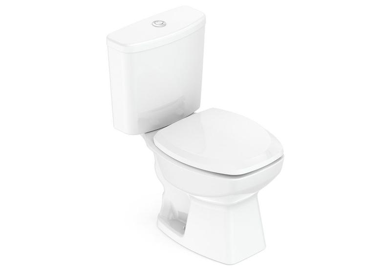 Imagem de Kit de Bacia com Caixa Assento PP com Queda Amortecida e Complementos de Instalação Thema Roca I Incepa