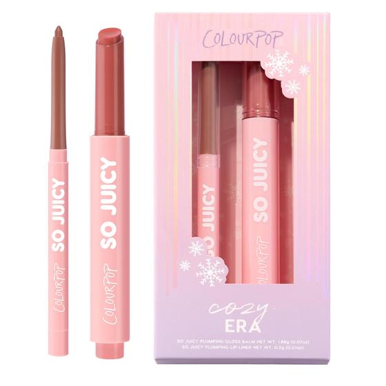 Imagem de Kit de Bálsamo Labial ColourPop Cozy Era So Juicy Plumping Gloss