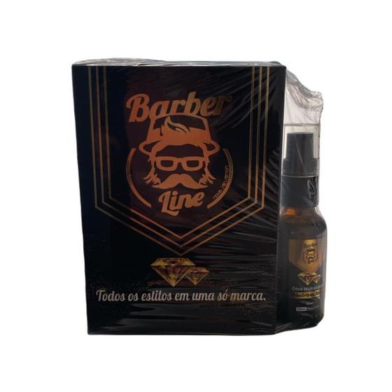 Imagem de Kit de Barba Linha Cheiro de Rico nte Óleo Cabelo e barba presente Tratamento Limpeza Nova Sensation