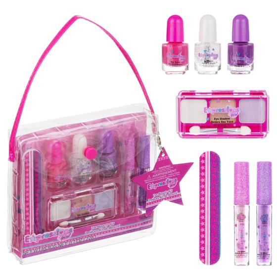 Imagem de Kit de Beleza Expressions 7 Peças - 3 Esmaltes e 2 Gloss Labial