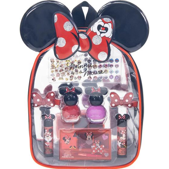 Imagem de Kit de Beleza Infantil Disney Minnie Mouse com Maquiagem, Esmalte e Acessórios +3 anos 