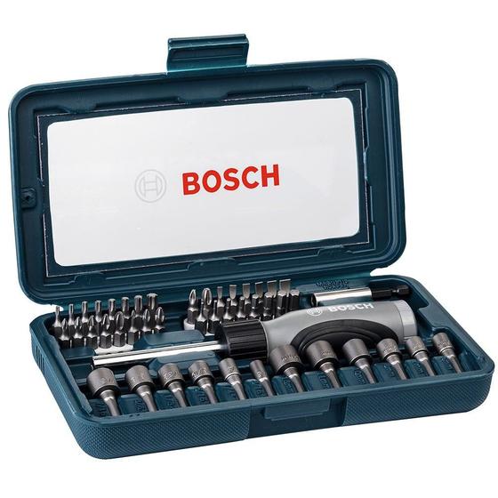 Imagem de Kit de bits e soquetes com 46 pecas bosch bosch 2607017399