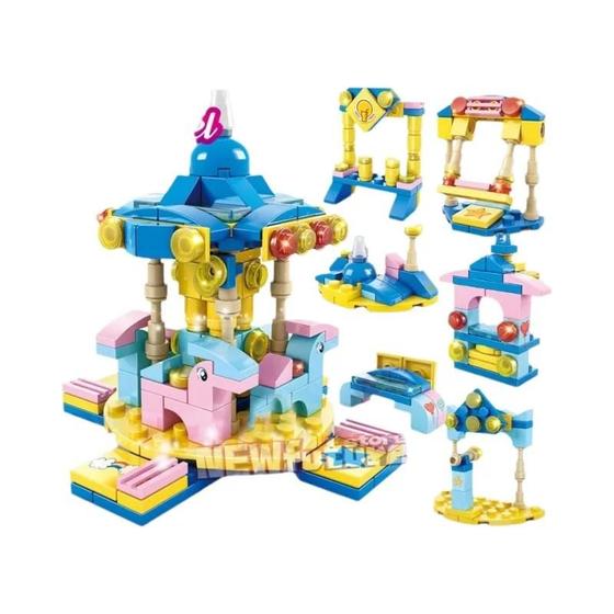 Imagem de Kit de Blocos de Construção de Sorveteria para Meninas - Brinquedo DIY de Arquitetura