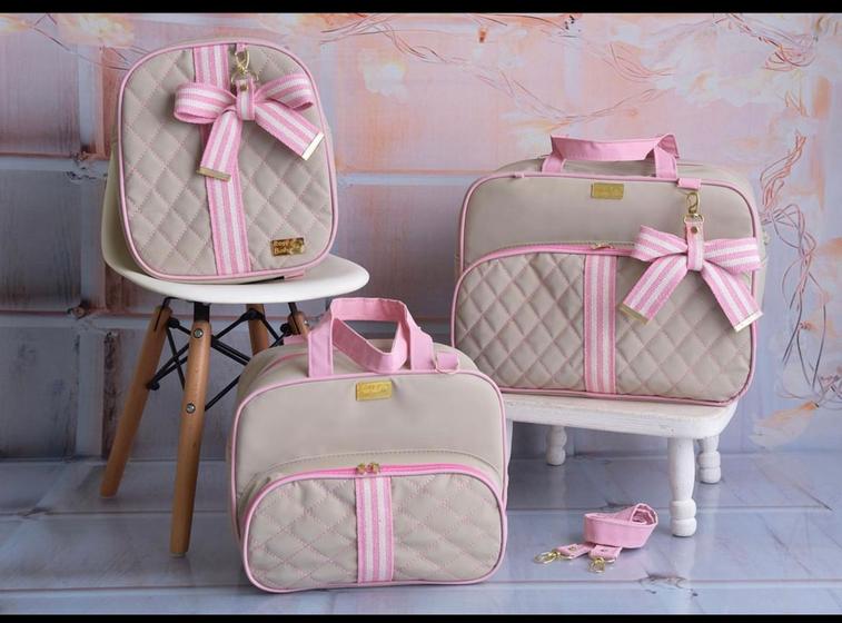 Imagem de Kit De Bolsa Maternidade Para Bebê Menina/Menino Rosy Baby