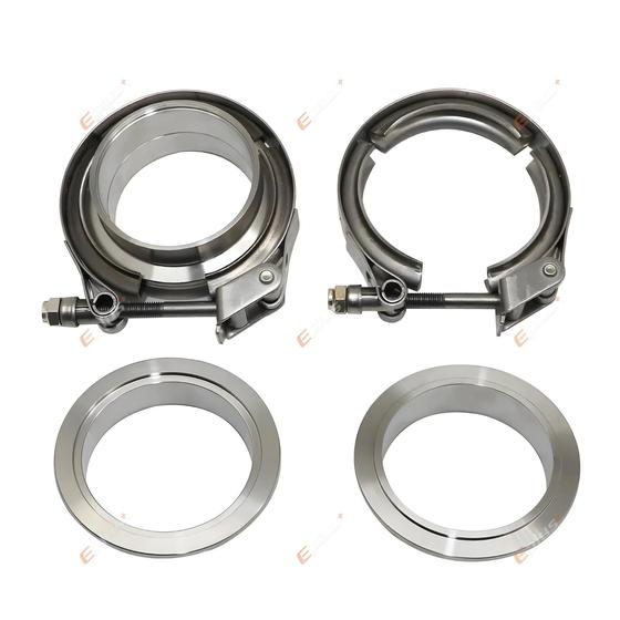 Imagem de Kit De Braçadeira De Banda V De Aço Inoxidável Para Flange Fêmea Macho De Liberação Rápida De