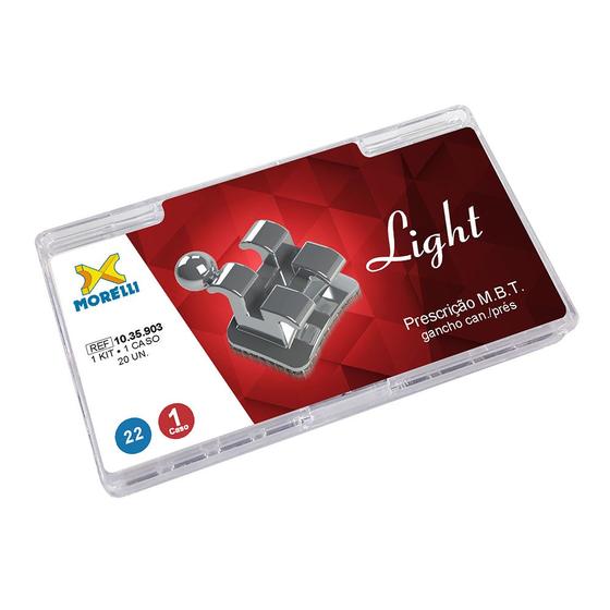 Imagem de Kit de Bráquetes 01 Caso M.B.T. Light .022" G C/P Morelli
