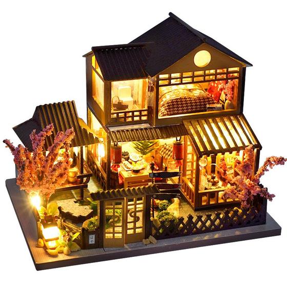 Imagem de Kit de bricolage para casa de campo em estilo japonês Dollhouse hvmabeck