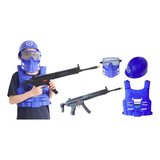 Imagem de Kit De Brinquedo Policial E Bombeiro Acessórios