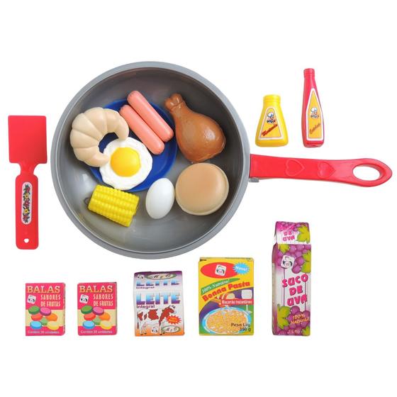 Imagem de Kit De Brinquedos De Cozinha Acessórios e Comidinha