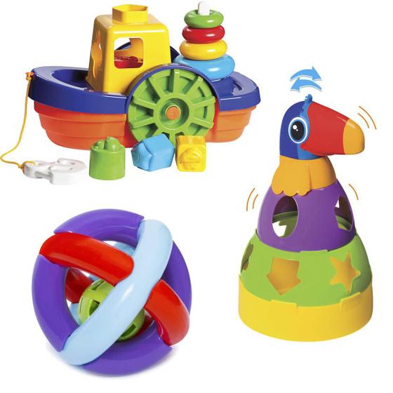 Imagem de Kit de Brinquedos para Bebês de 12 Meses