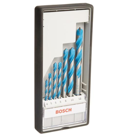 Kit De Brocas CYL-9 Bosch MultiConstruction 7 Peças Menor preço em Kit De Brocas CYL-9 Bosch MultiConstruction 7 Peças
