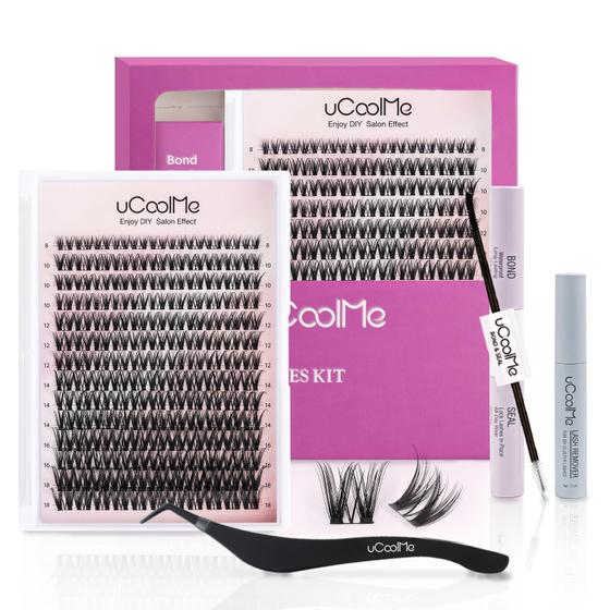 Imagem de Kit de cachos de cílios UCOOLME Flora Lash 8-18 mm D Curl