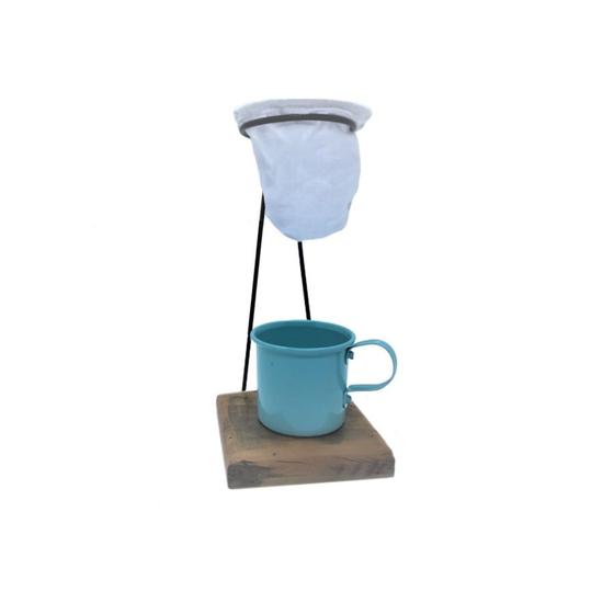 Imagem de Kit de Café Individual - 1 caneca Azul Claro - Demolição