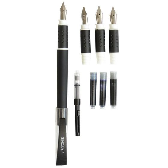 Imagem de Kit De Caligrafia Sinoart Pen Set Com 4 Penas
