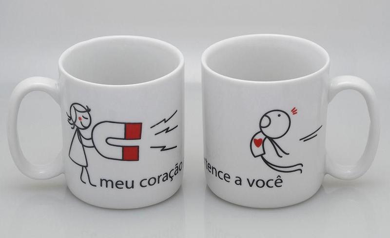 Imagem de Kit de Canecas com 2 unidades : Meu Coração pertence a Você