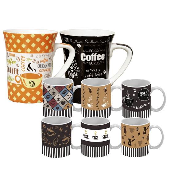 Imagem de Kit de canecas para café 330 e 85 ml - class home