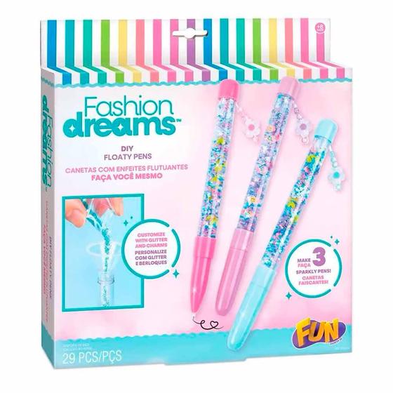 Imagem de Kit de Canetas Infantil - Fashion Dreams - Enfeites Flutuantes - Fun Divirta-se