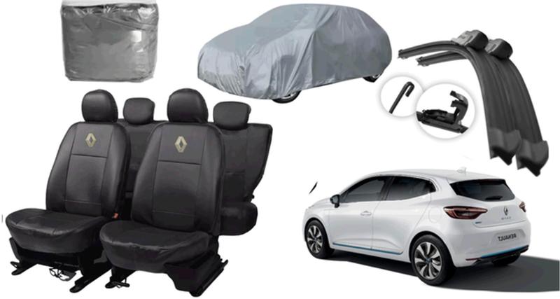 Imagem de Kit de Capas Clio 18-23 + Capa de Cobrir + Limpador de Parabrisa para Proteção Completa