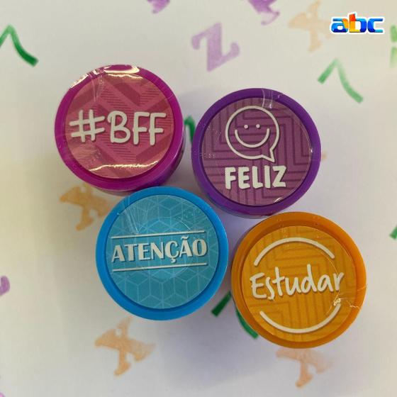 Imagem de Kit de carimbo stamp Cis pedagógico com 4 carimbos