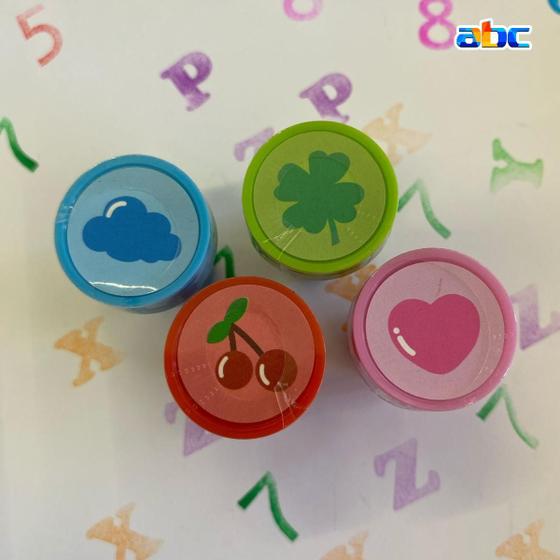Imagem de Kit de carimbo stamp Cis pedagógico com 4 carimbos