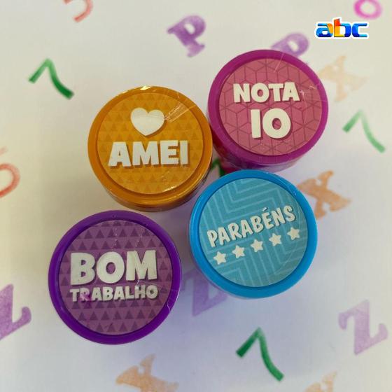 Imagem de Kit de carimbo stamp Cis pedagógico com 4 carimbos