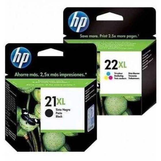 Imagem de KIT DE CARTUCHOS  21XL PRETO 22XL COLOR Genuíno