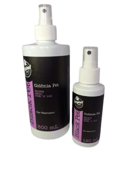 Imagem de Kit de Colônia Pet 120 ml e 500 mL Aroma Black Pet para cães e gatos - Original Pet