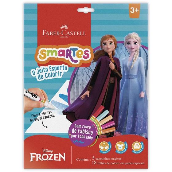 Imagem de Kit de Colorir Smartes com Canetinhas Mágicas - Faber-Castell -  FROZEN