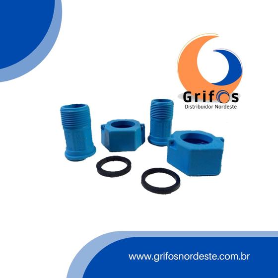 Kit de conexões para hidrômetros em polipropileno 1/2 (PP) Menor preço em Kit de conexões para hidrômetros em polipropileno 1/2 (PP)