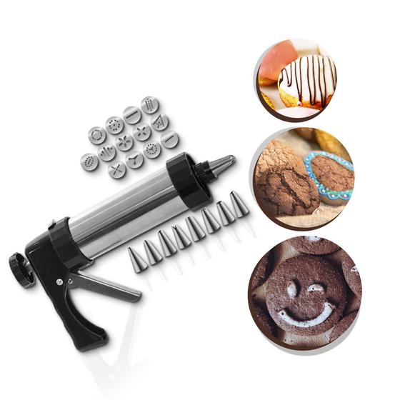 Kit De Confeitar Confeitaria Tubo Inox Com Acessórios/8 bicos - 123útil Menor preço em Kit De Confeitar Confeitaria Tubo Inox Com Acessórios/8 bicos - 123útil