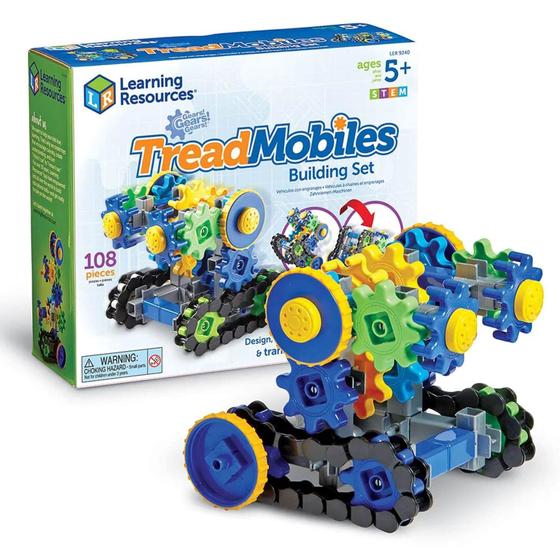 Imagem de Kit de Construção Educativo com Engrenagens e Esteiras