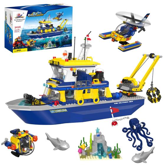 Imagem de Kit de construção Exercise N Play City Ocean Exploration Ship