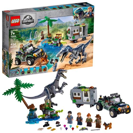 Imagem de Kit de construção LEGO Jurassic World Baryonyx Face Off: The Treasure Hunt 75935 (434 peças)