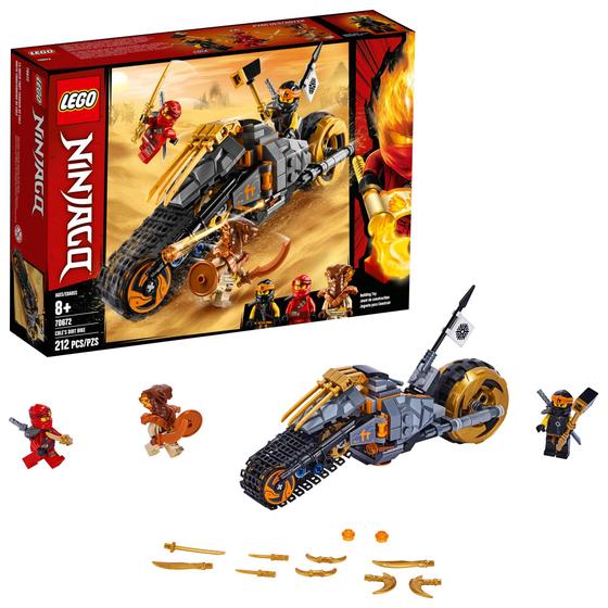 Imagem de Kit de construção LEGO NINJAGO Cole's Dirt Bike 70672 (212 peças)