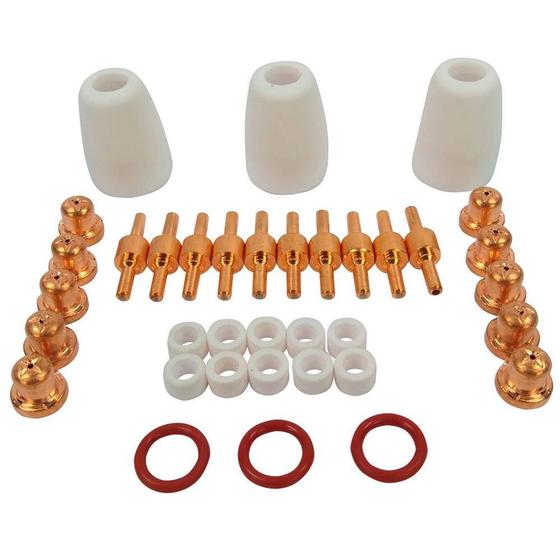 Imagem de Kit de Consumíveis para Tocha Plasma Curto com 36 Peças