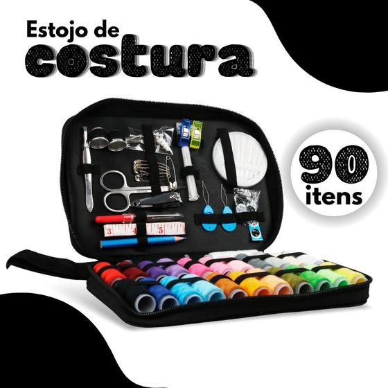 Imagem de Kit De Costura E Linhas C/ 90 Peças - Completo - Nybc