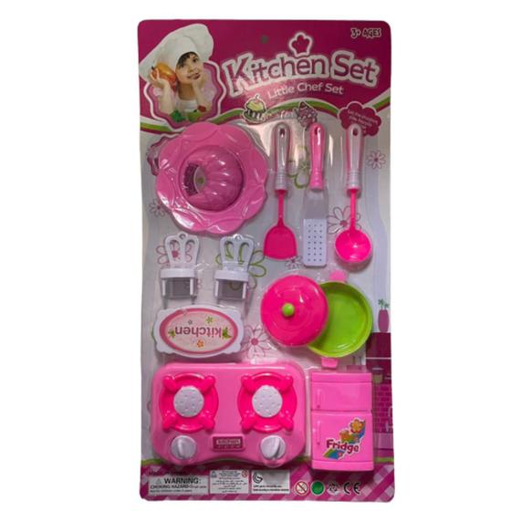 Imagem de Kit de Cozinha Brinquedo Infantil Kitchen Acessórios Comidinha Livre de BPA