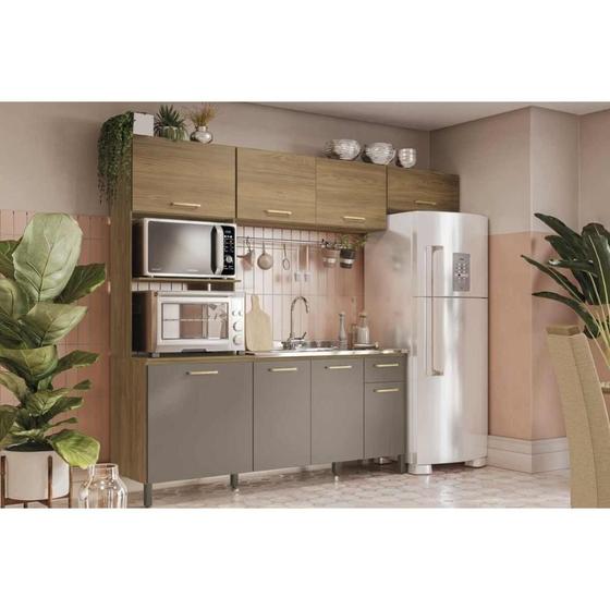 Kit de Cozinha Completa 4 Peças L780A (2Aéreo+1Balcão+1Paneleiro) s ...