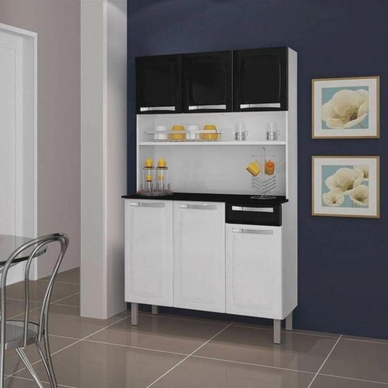 Imagem de Kit de Cozinha Rose Compacta 6 Portas 1 Gaveta - Itatiaia