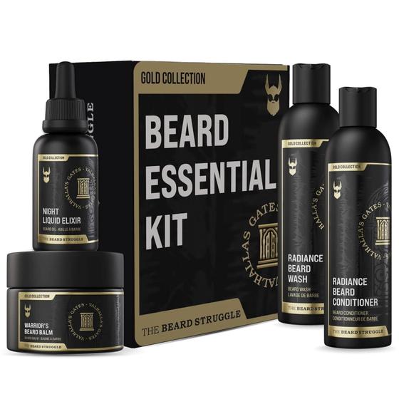 Imagem de Kit de Crescimento de Barba The Beard Struggle Valhalla's Gates Gold