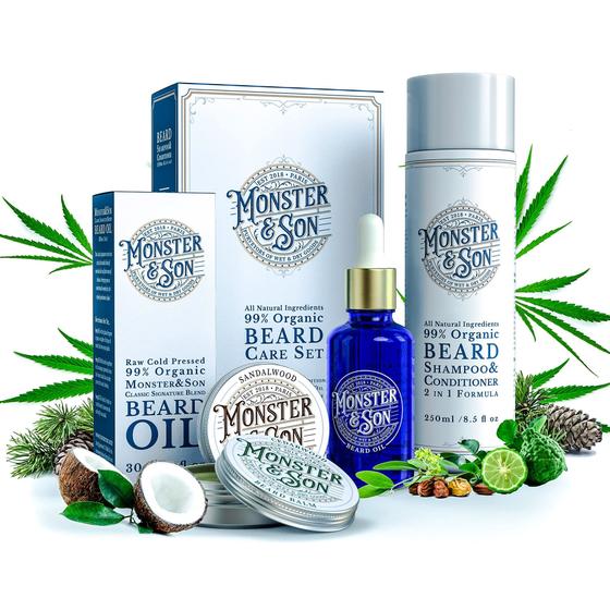 Imagem de Kit de Crescimento para Barba Monster & Son Organic - Shampoo 250ml