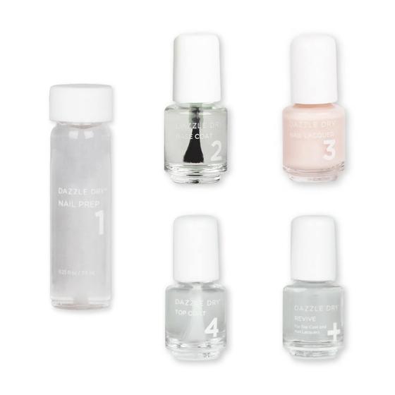Imagem de Kit de Cuidados com as Unhas Dazzle Dry Mini 4 Steps - Sistema Prima Ballerina