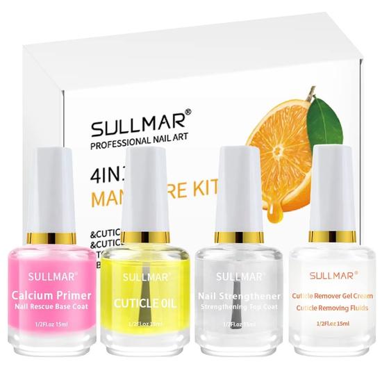 Imagem de Kit de Cuidados com as Unhas SULLMAR 4 em 1 - Endurecedor e Fortalecedor