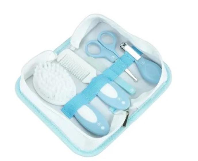 Imagem de Kit De Cuidados E Higiene Para Bebês Pimpolho Infantil  + Nécessaire Azul