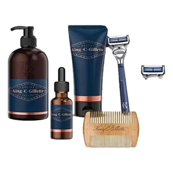 Imagem de Kit De Cuidados Para Barba Para Homens King C. Gillette