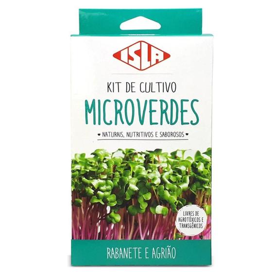 Imagem de Kit de Cultivo Microverdes Rabanete e Agrião ISLA