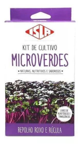 Imagem de Kit De Cultivo Microverdes Repolho Roxo E Rúcula Isla